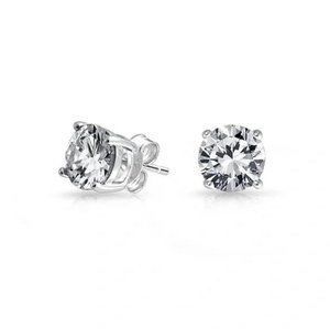 1 ctw 14k Brilliant Round Cut Diamond Stud Earrings New